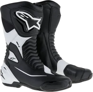 ALPINESTARS SMX-S Boots - Black/White - US 12.5 / EU 48 2223517-12-48