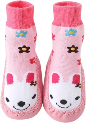 Baby Shoes Children Todller Shoes Autumn Winter Boys Girls Floor Sports Shoes Socks Shoes Flat House Shoes B