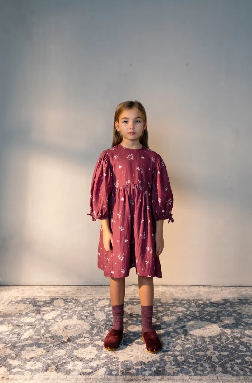 Bebe Organic Nora Dress Autumn Flowers
