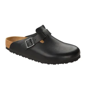 Birkenstock Boston Grip Clog (Men) - Vintage Wood Black Leather