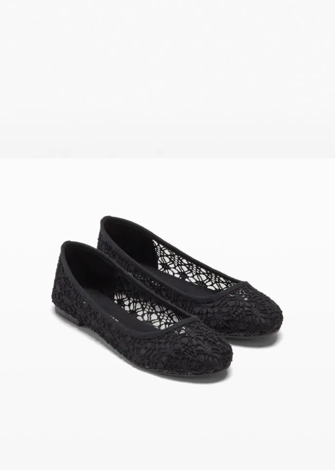 Bodyflirt ballet flats, black