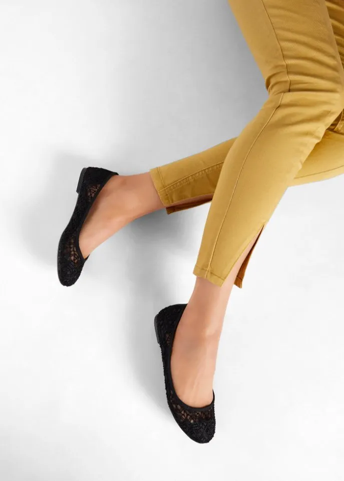 Bodyflirt ballet flats, black