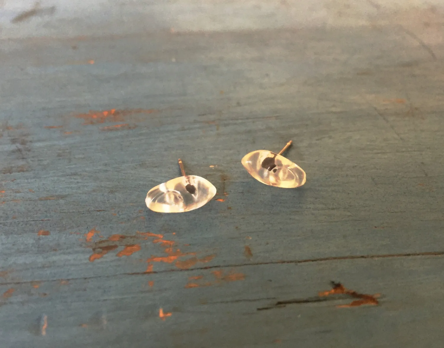 Crystal Clear Clog Stud Earrings