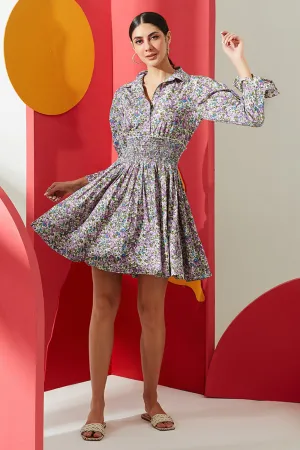 Delicate Printed Dress