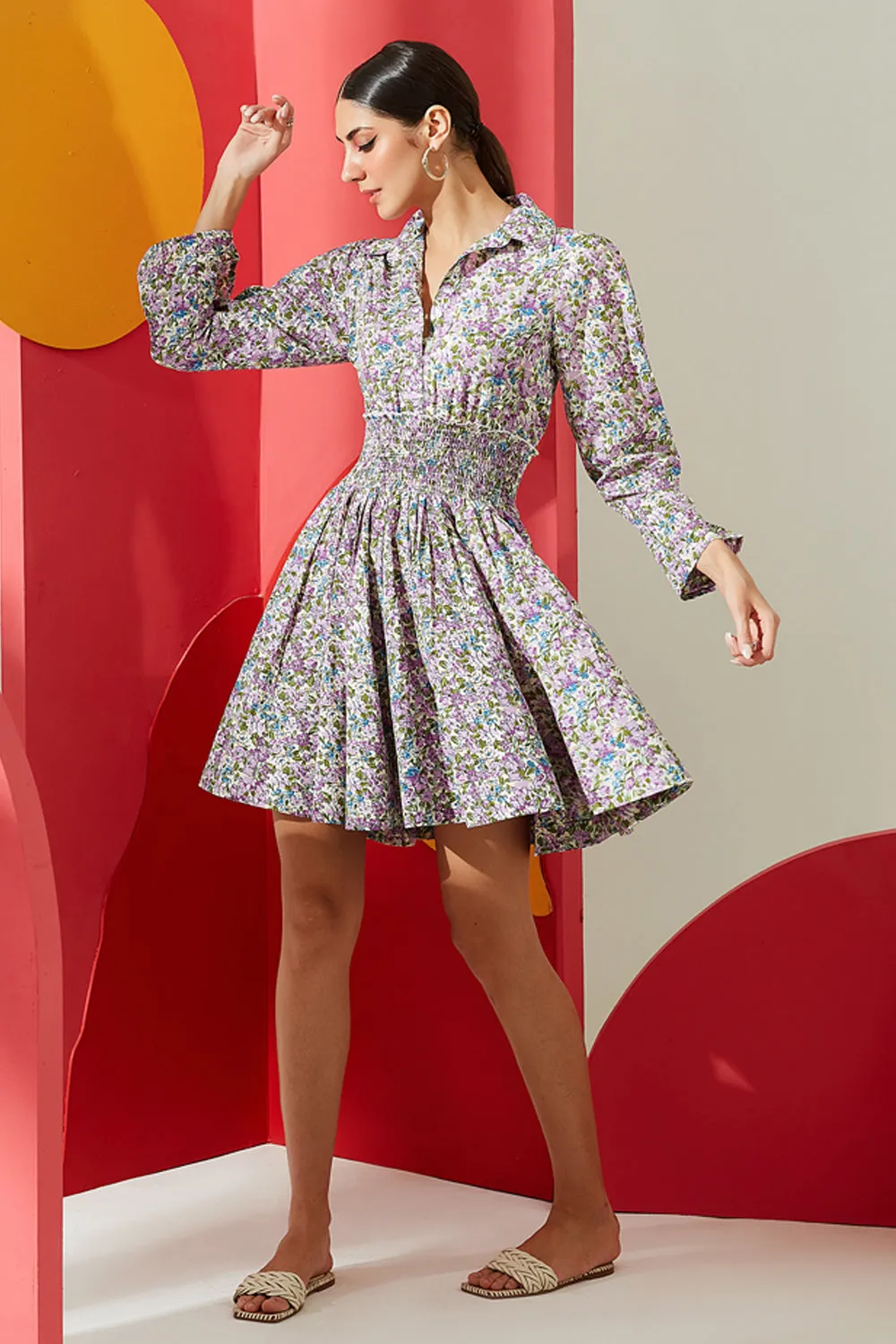 Delicate Printed Dress