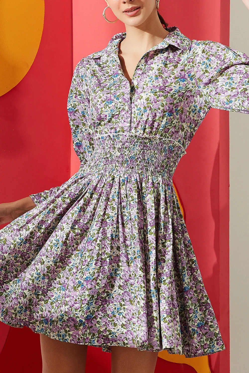 Delicate Printed Dress