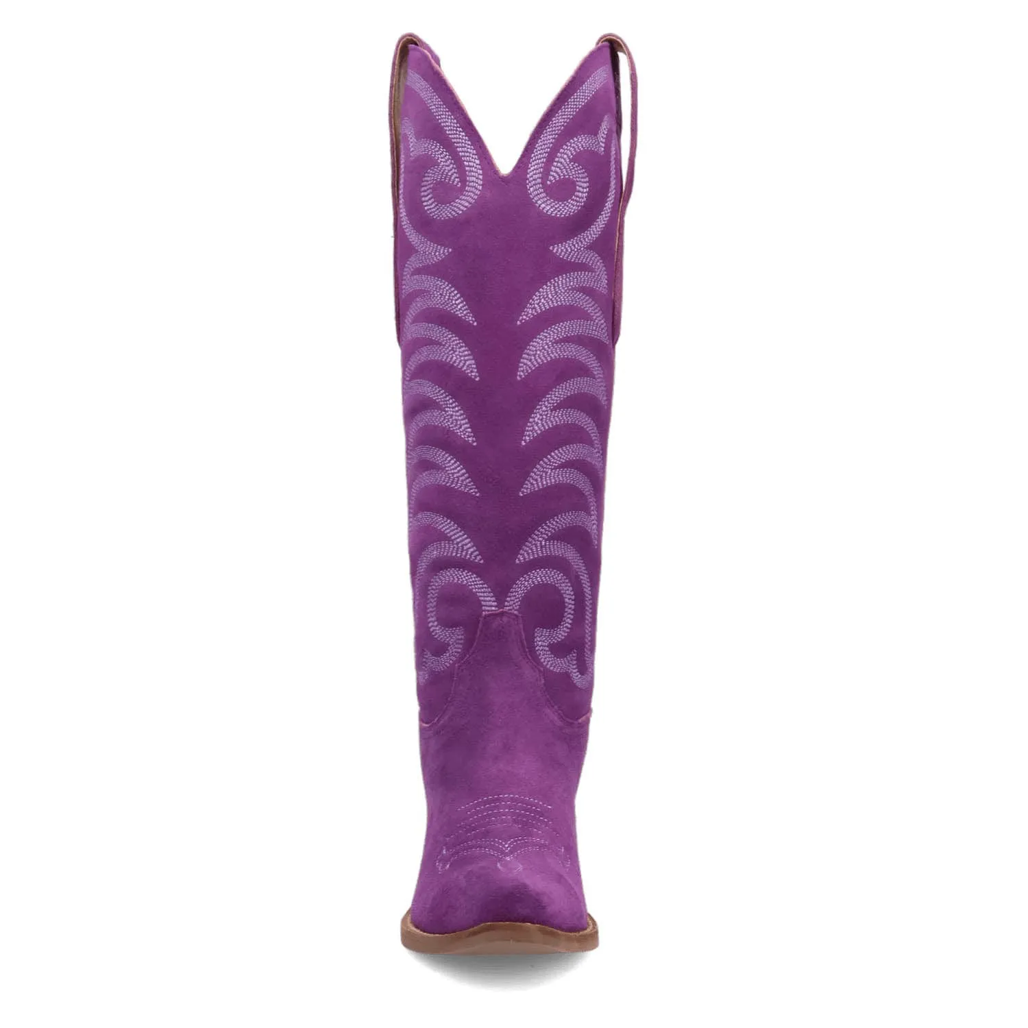 Dingo Womens Movin On Purple Suede Cowboy Boots