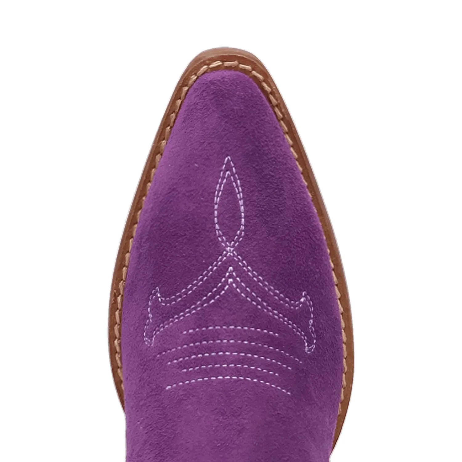 Dingo Womens Movin On Purple Suede Cowboy Boots