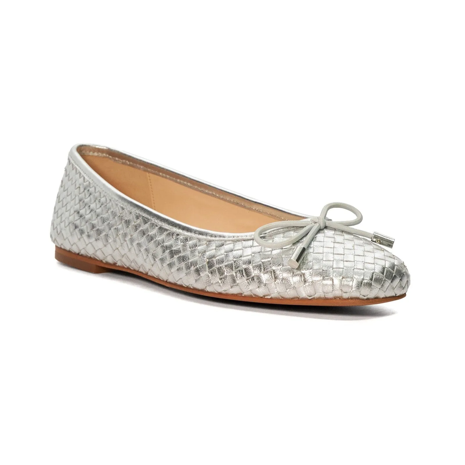 Dune Womens Heights Ballerina Pump - Silver
