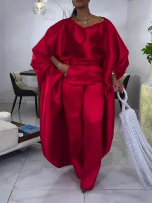 Elegant Red Two Pieces Set
