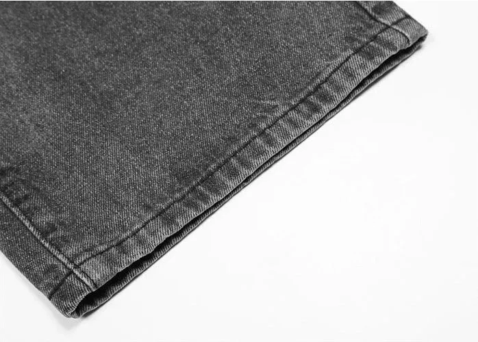 Faded Wide Leg Jeans