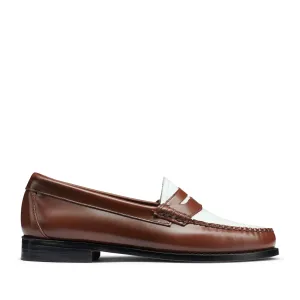 G.H. Bass Women's Whitney Weejun in Whiskey/White