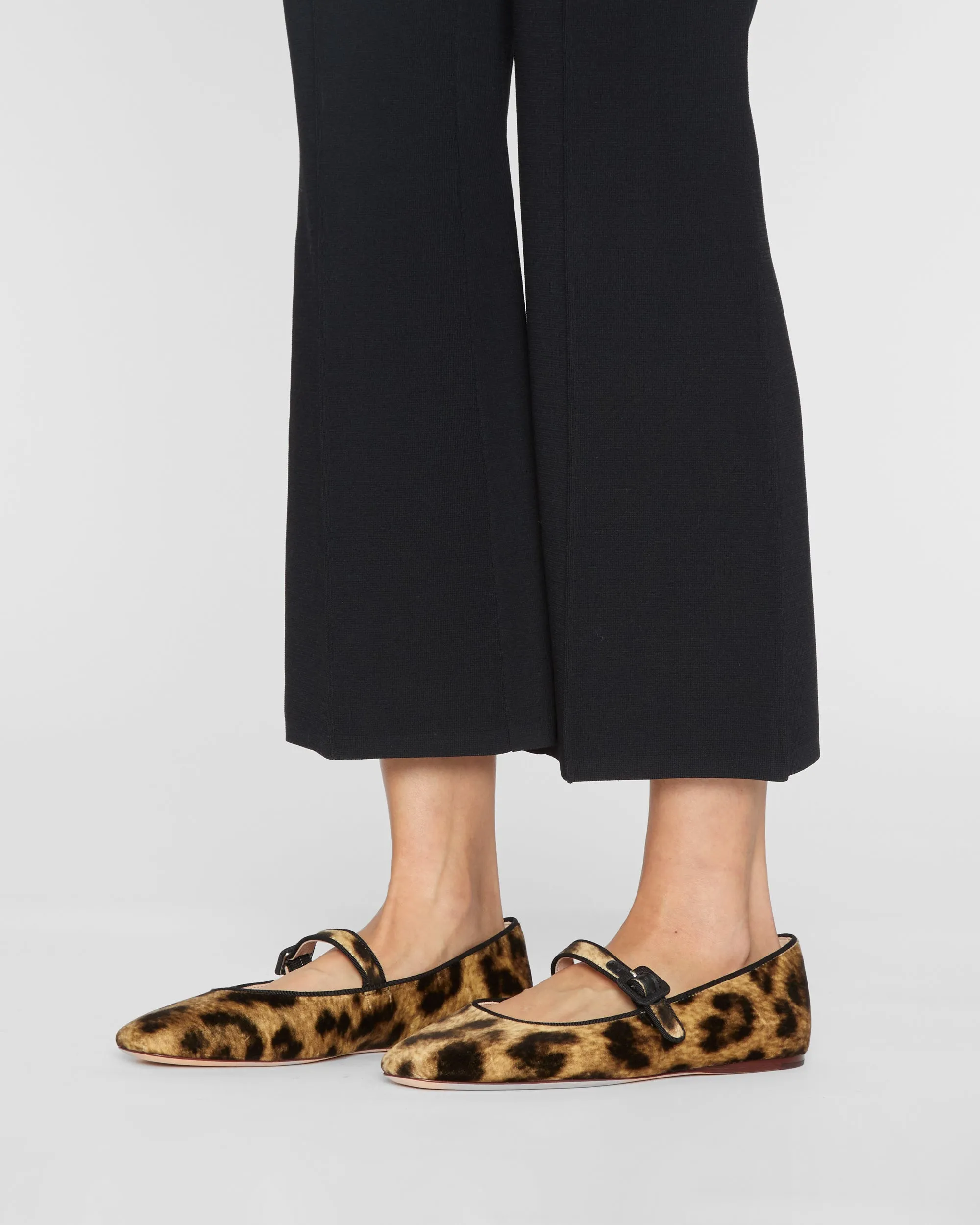 Ginger Mary Jane Flat in Leopard