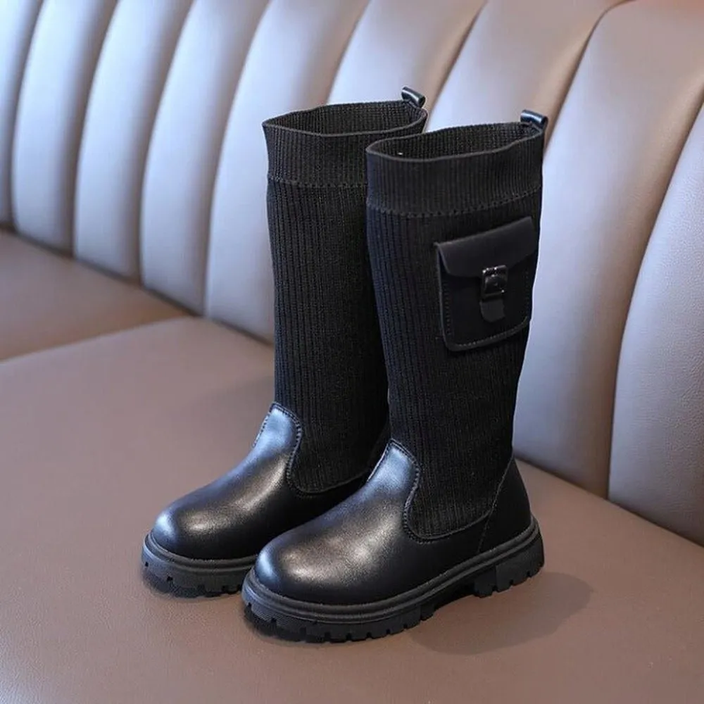 High Leather Boots For Girls