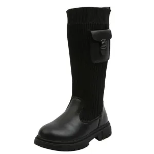 High Leather Boots For Girls