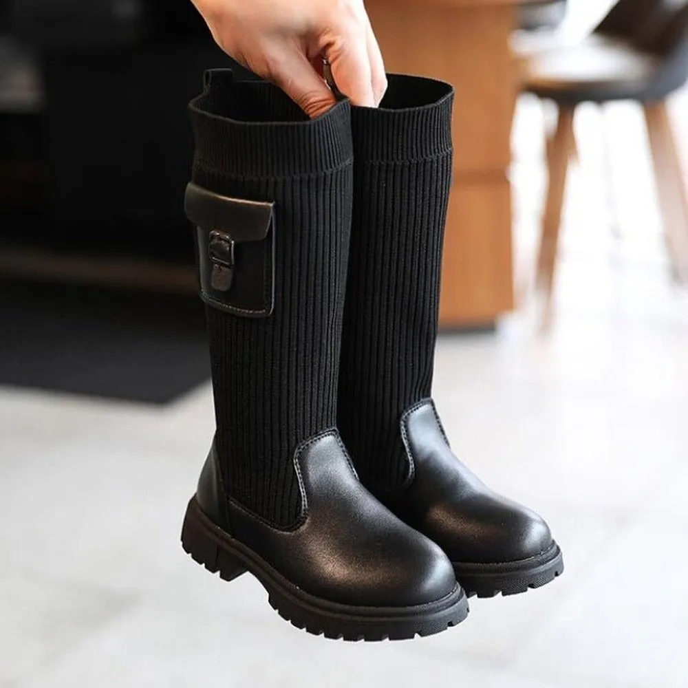 High Leather Boots For Girls