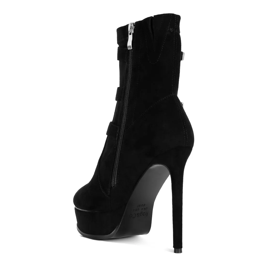 High Platform Stiletto Ankle Boots