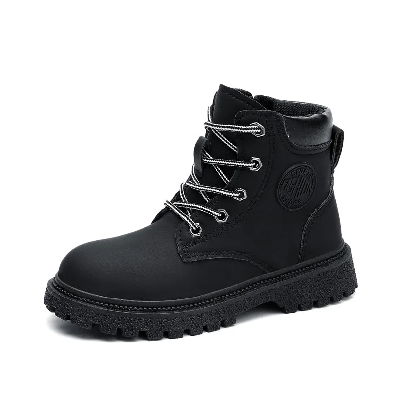 Kids Classic Lace Up Waterproof Comfort Work Boot Scholl Shoes (Toddler/Little Kid/Big Kid) | A05