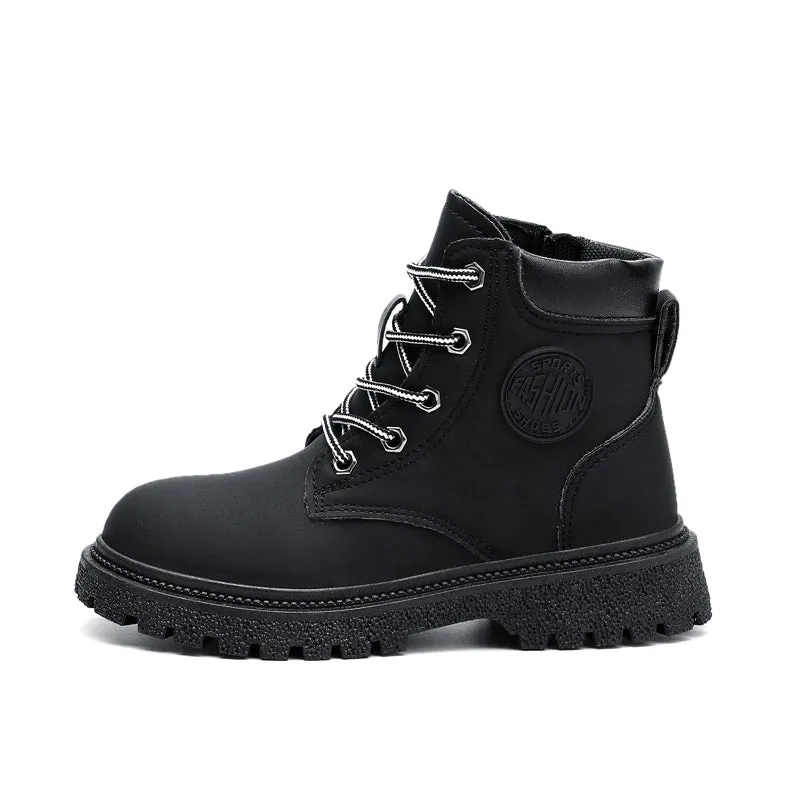 Kids Classic Lace Up Waterproof Comfort Work Boot Scholl Shoes (Toddler/Little Kid/Big Kid) | A05