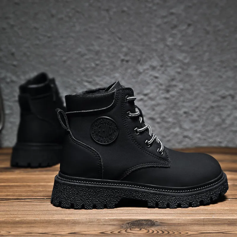 Kids Classic Lace Up Waterproof Comfort Work Boot Scholl Shoes (Toddler/Little Kid/Big Kid) | A05