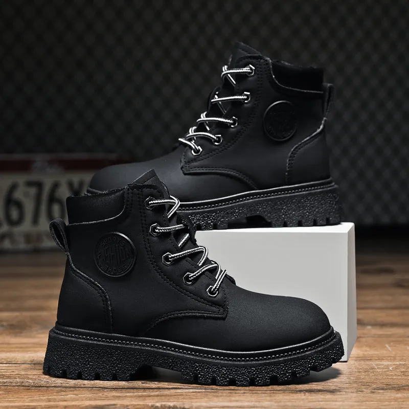 Kids Classic Lace Up Waterproof Comfort Work Boot Scholl Shoes (Toddler/Little Kid/Big Kid) | A05