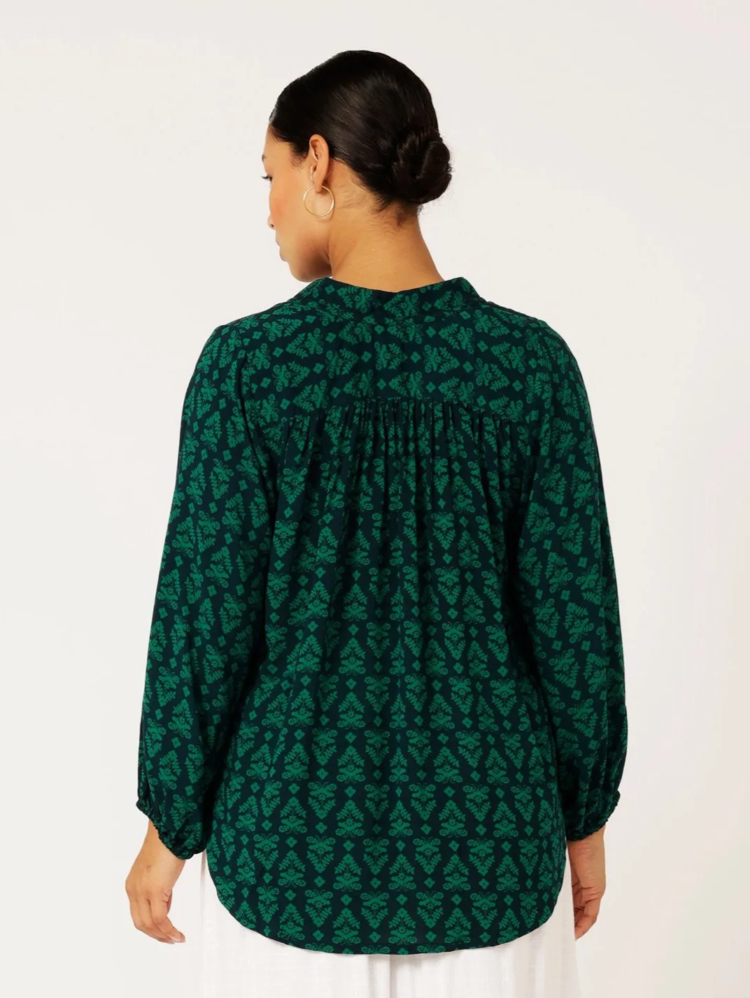 Luna Blouse | Aztec Green