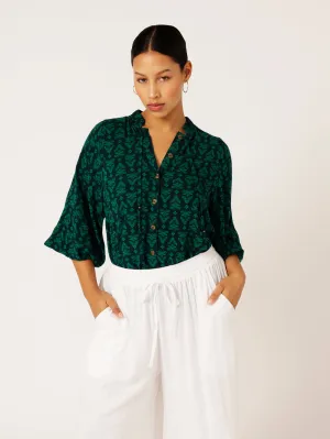 Luna Blouse | Aztec Green