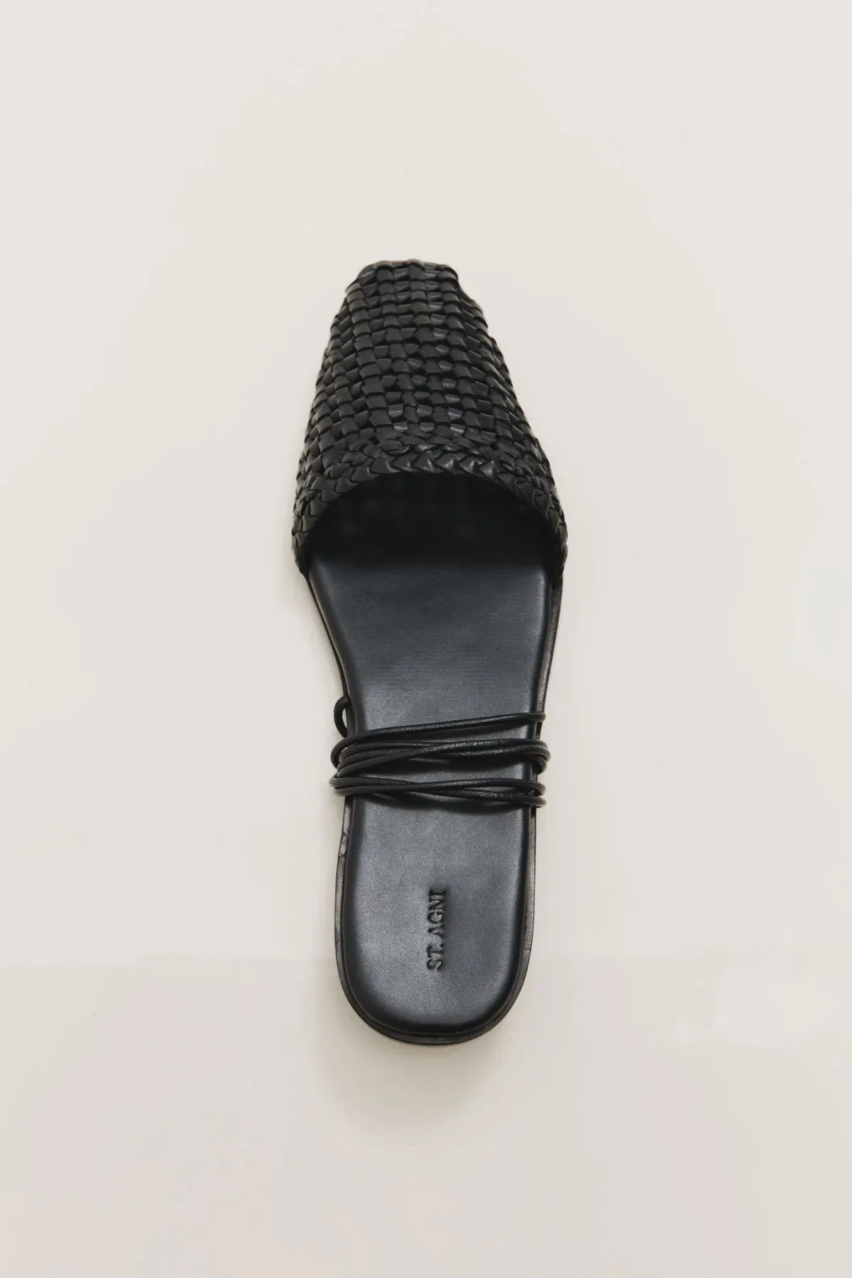 MACRAME MESH TIE UP FLATS