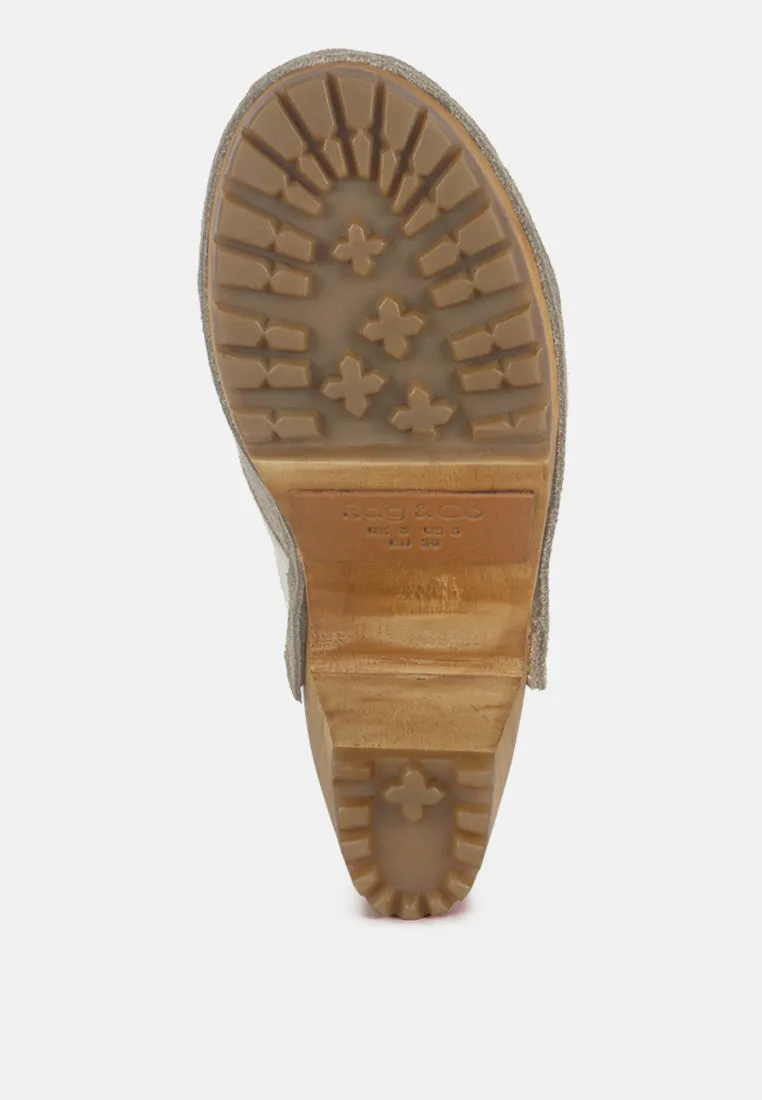 Ochroma Vintage Patchwork Suede Mule Clogs