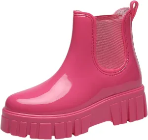 Rain Boots for Women Waterproof Short Boots Platform Ankle Booties Rubber Rain Boots Fishing Boots For Men