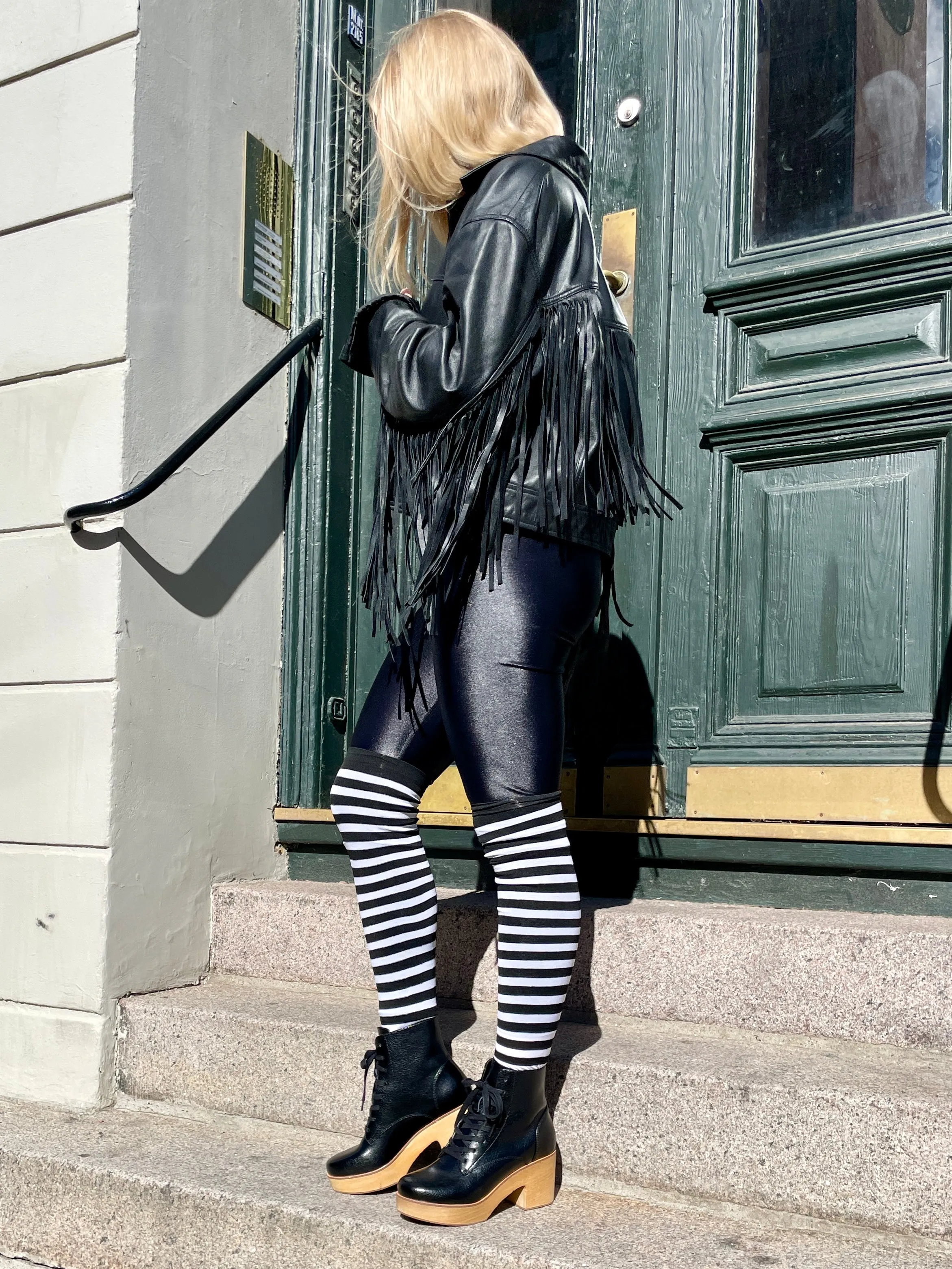 Sanita Wood-Colo Plateau Boot Black