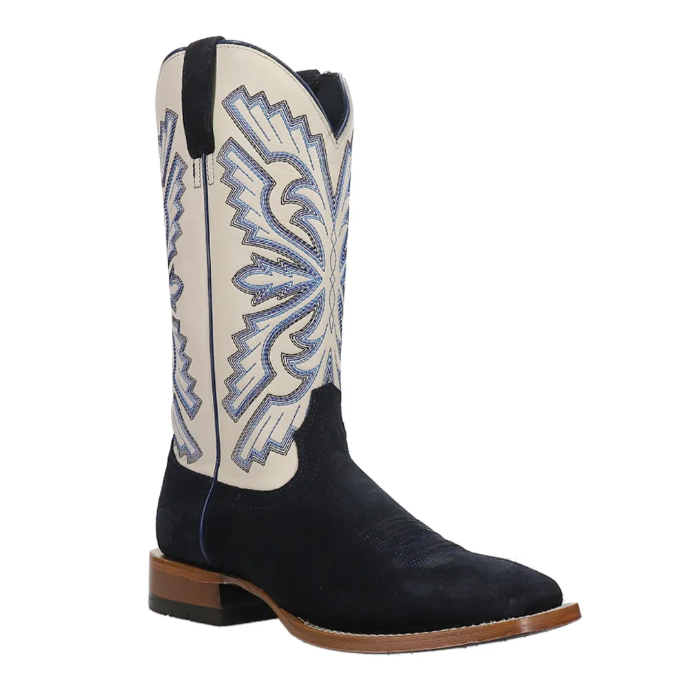 Sting Embroidered Square Toe Pull On Cowboy Boots