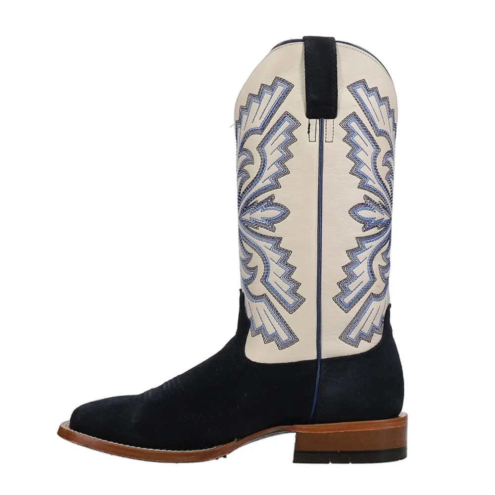 Sting Embroidered Square Toe Pull On Cowboy Boots