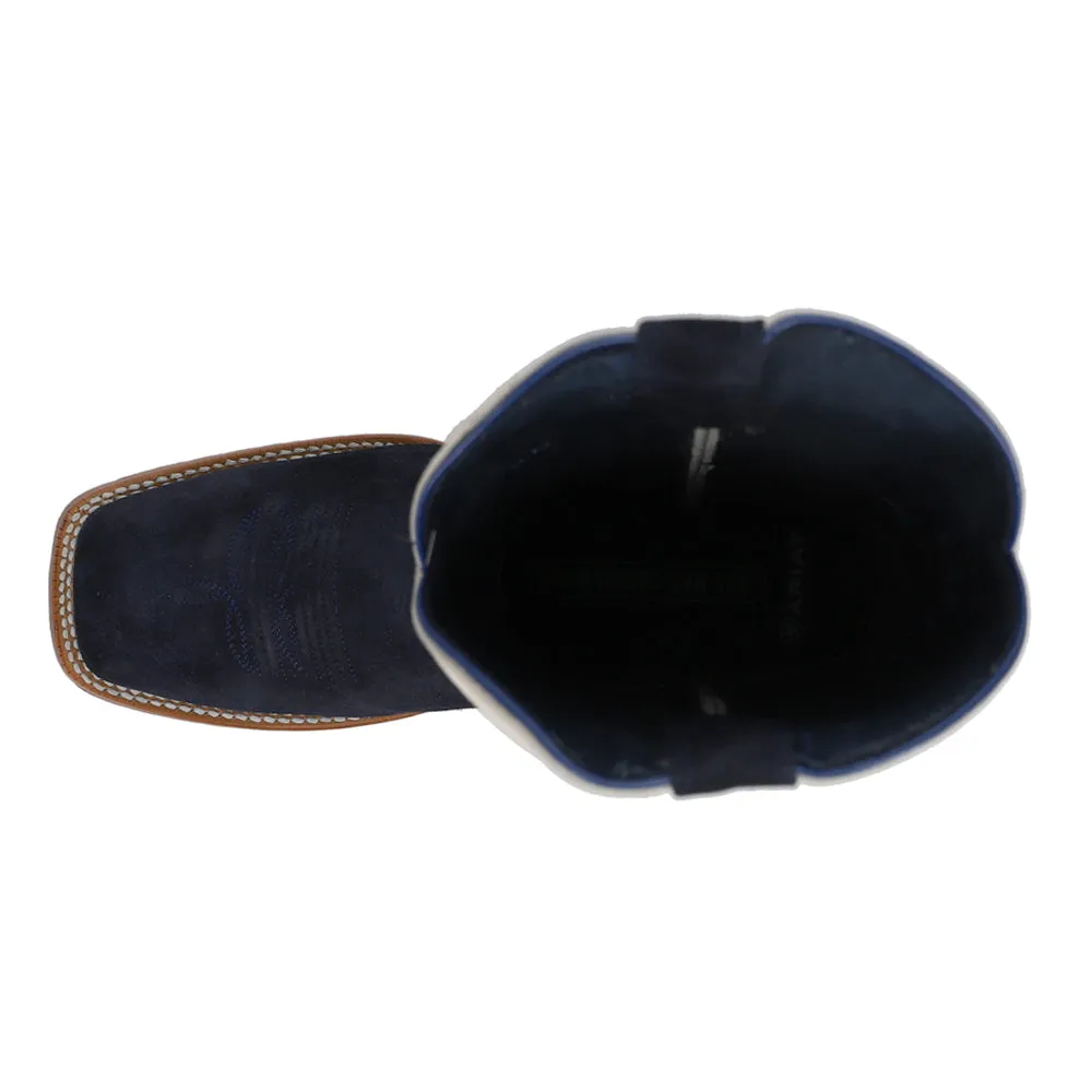 Sting Embroidered Square Toe Pull On Cowboy Boots