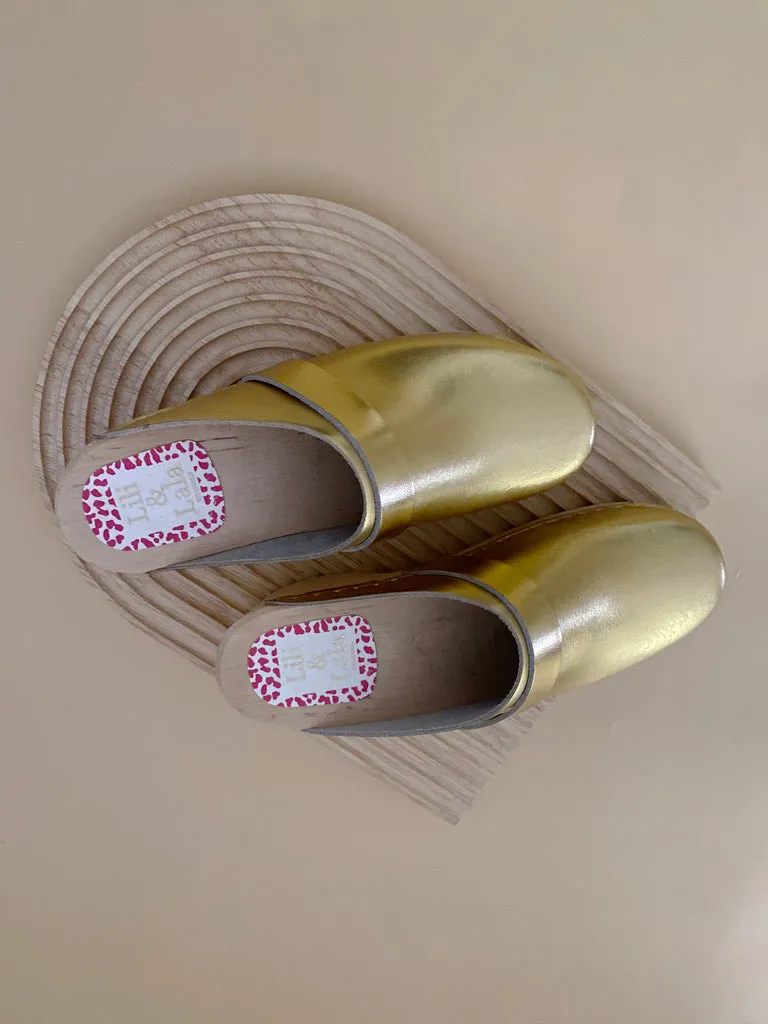Swedish Clogs Malm Gold