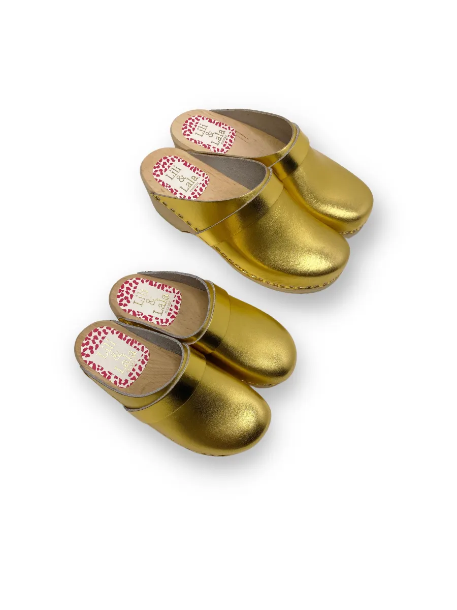 Swedish Clogs Malm Gold