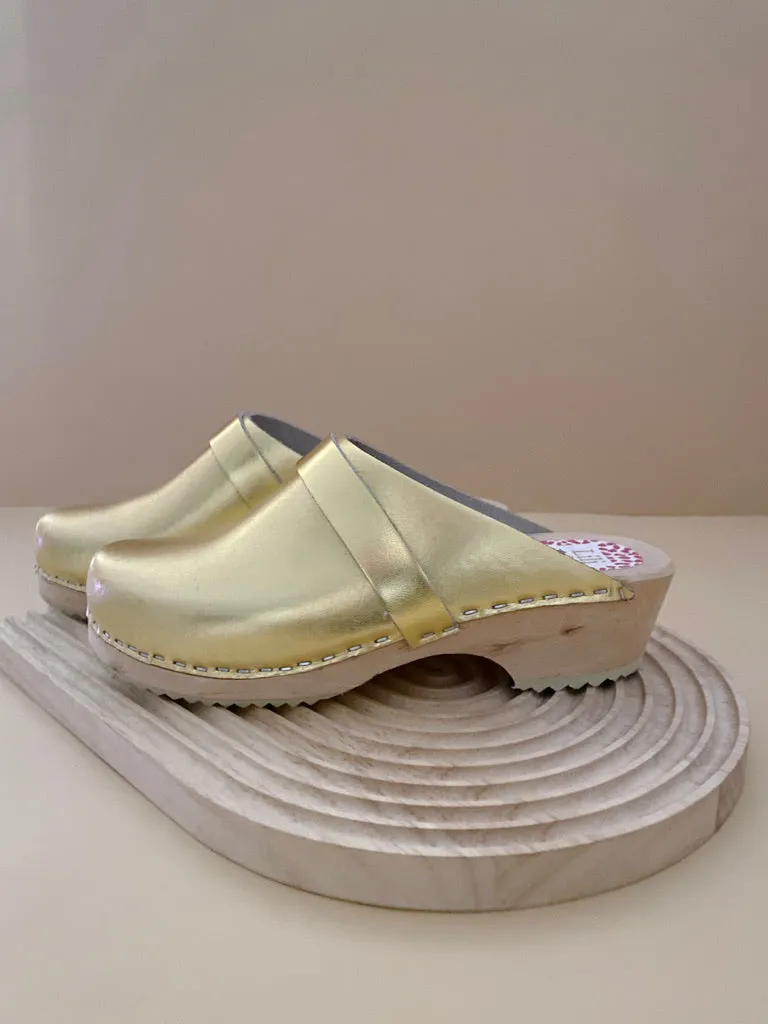 Swedish Clogs Malm Gold