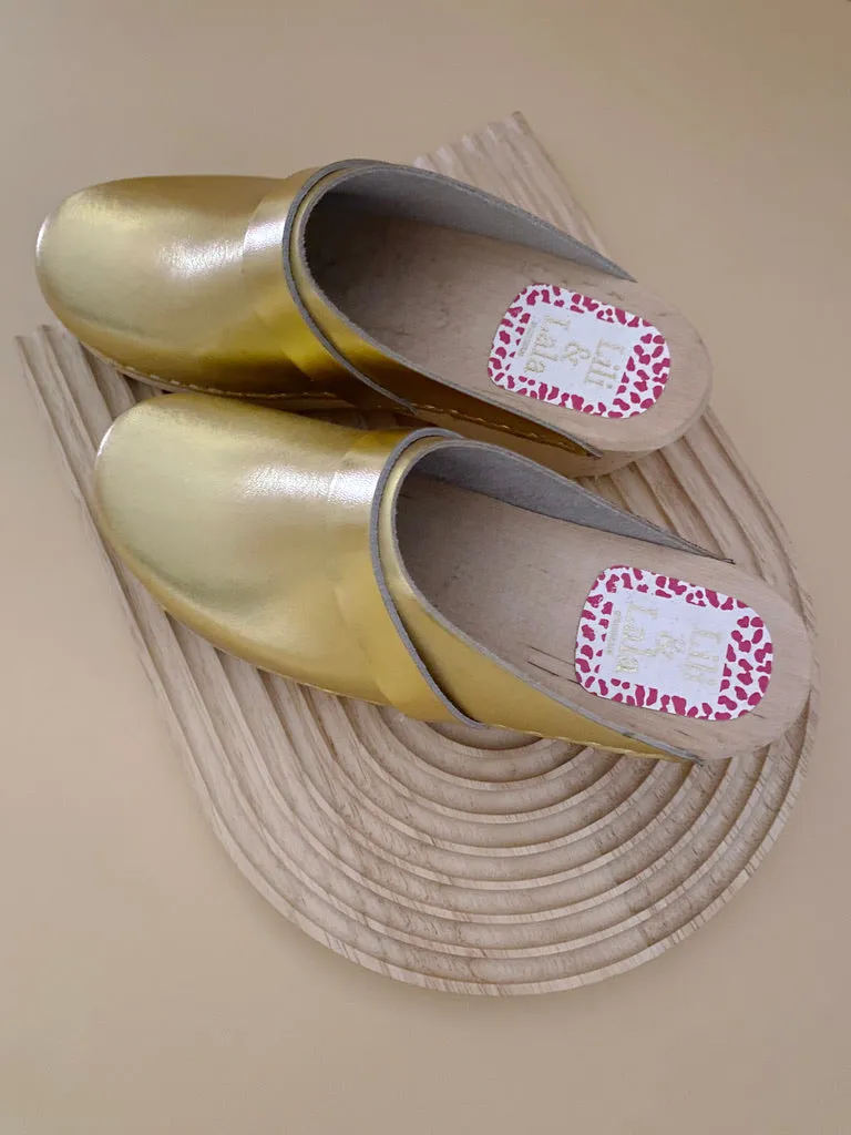 Swedish Clogs Malm Gold