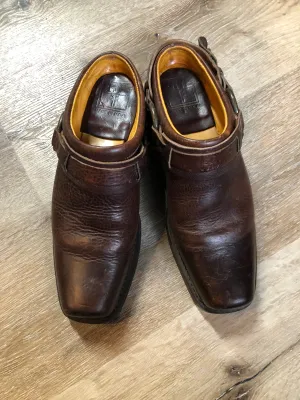 Vintage Frye Brown Pebble Leather Carson Mules Clogs, Made in USA,  US 8 Womens/ EUR 38.5