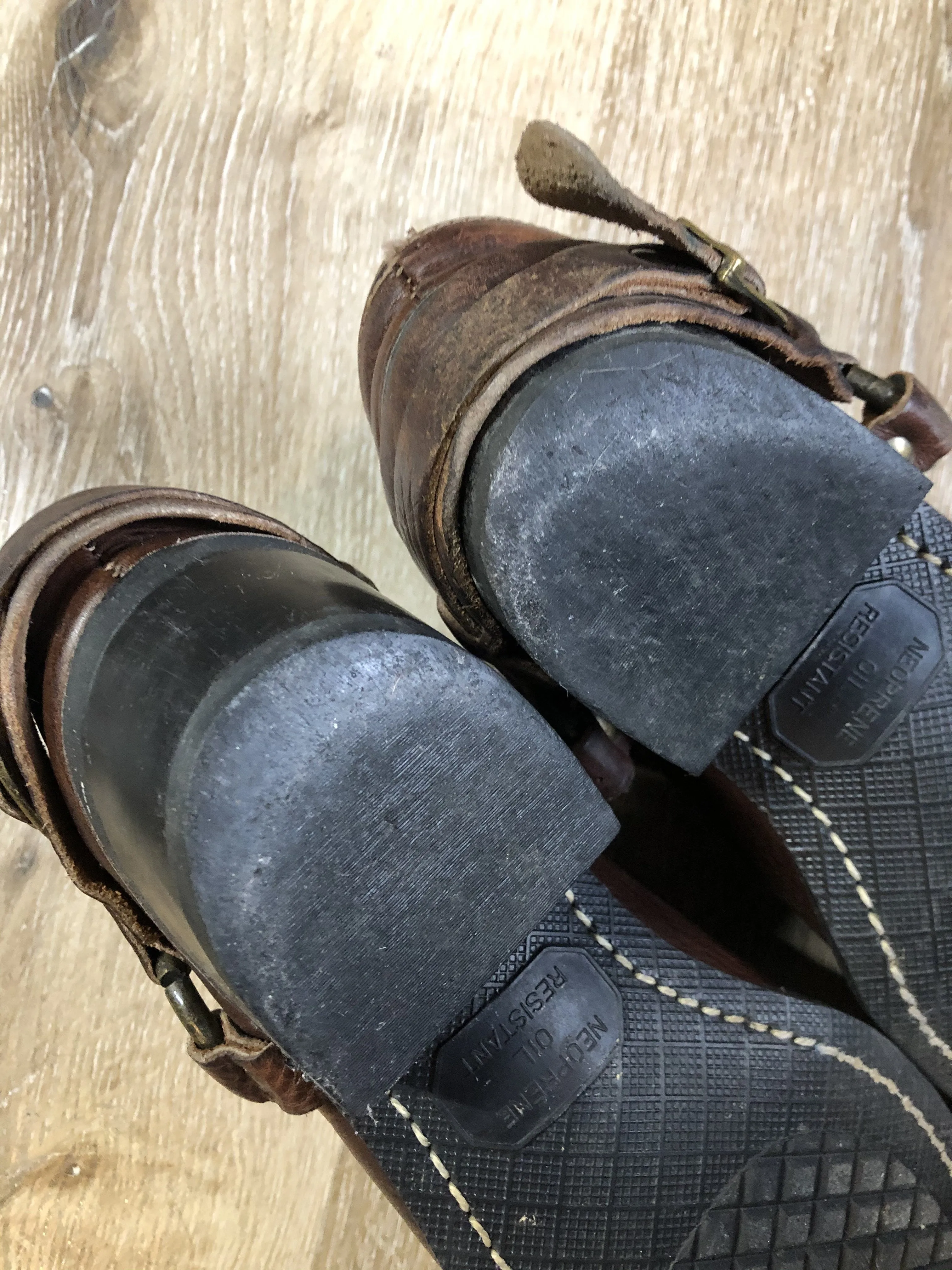 Vintage Frye Brown Pebble Leather Carson Mules Clogs, Made in USA,  US 8 Womens/ EUR 38.5