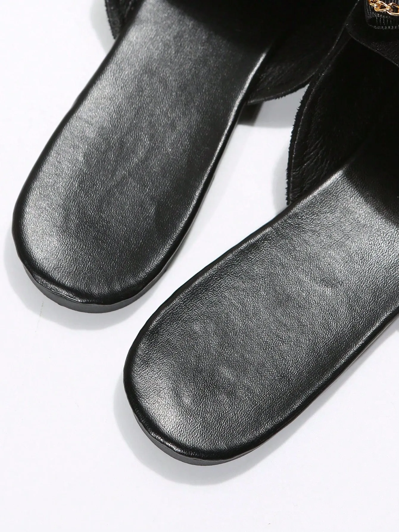 Women Plaid Pattern Point Toe Flat Mules, Elegant Outdoor Flats