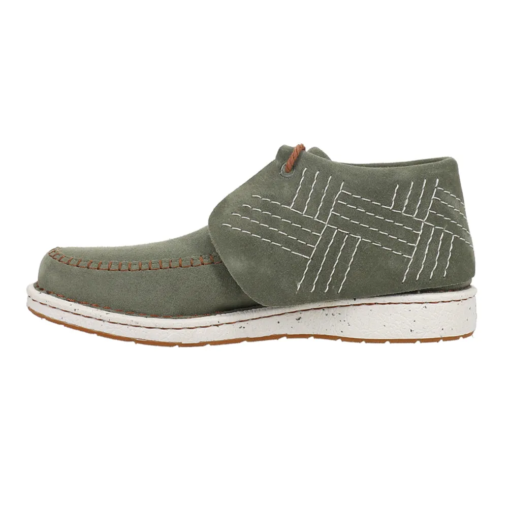 Zila Embroidered Moccasin Booties